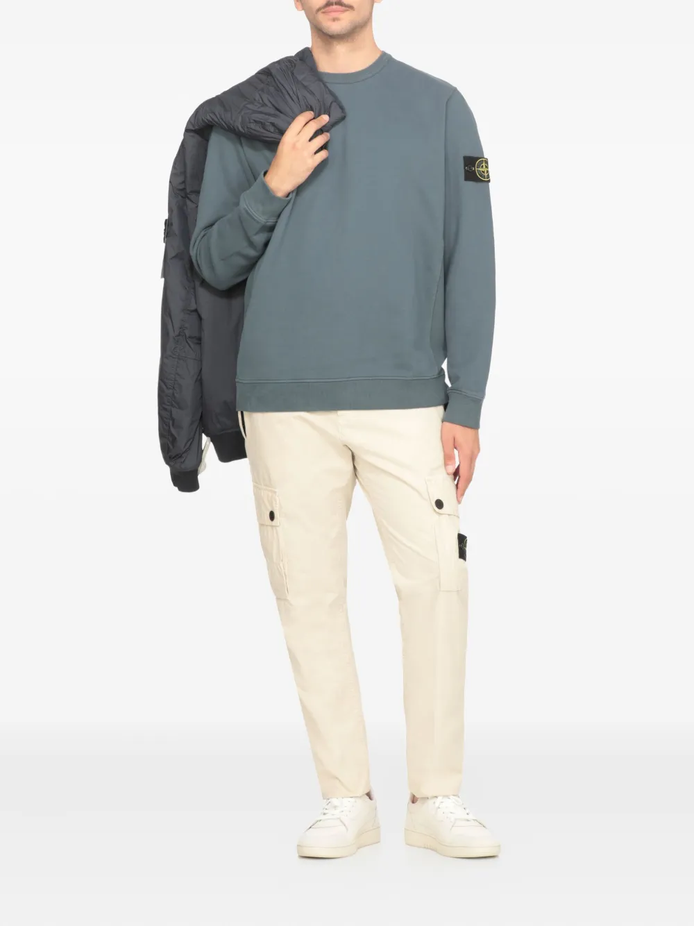 Stone Island Compass-motif sweater - Blauw