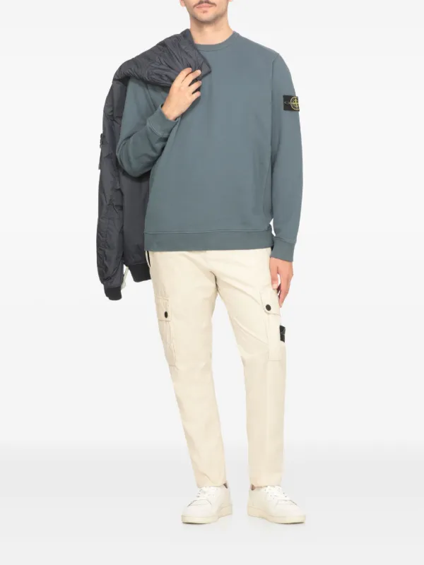 Stone Island コンパスモチーフ セーター | ブルー | FARFETCH JP