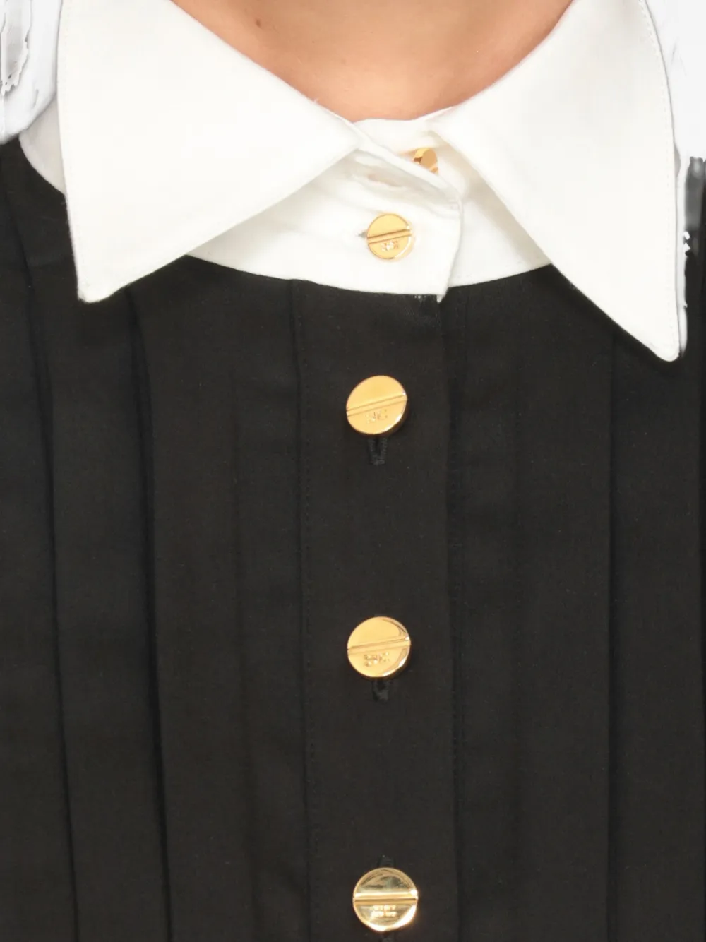 Elisabetta Franchi Cropped blouse Zwart