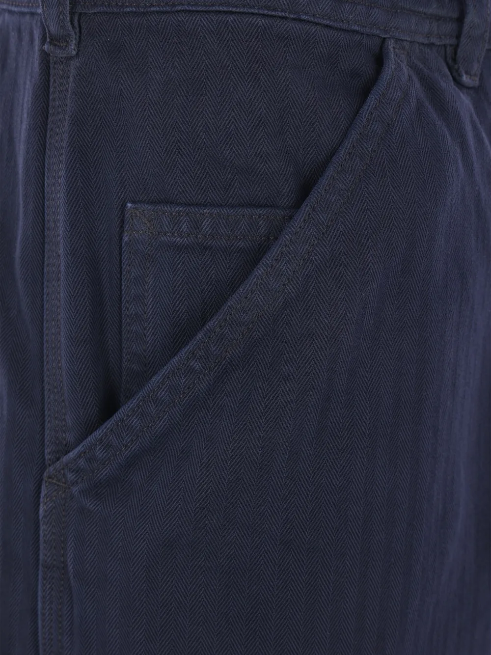 Maison Margiela Jeans met visgraatpatroon Blauw