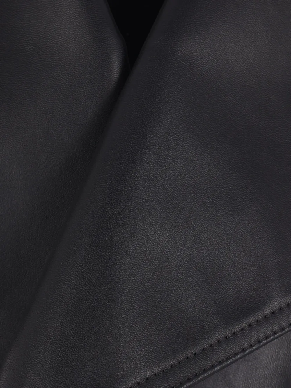 MM6 Maison Margiela Leren jack Zwart