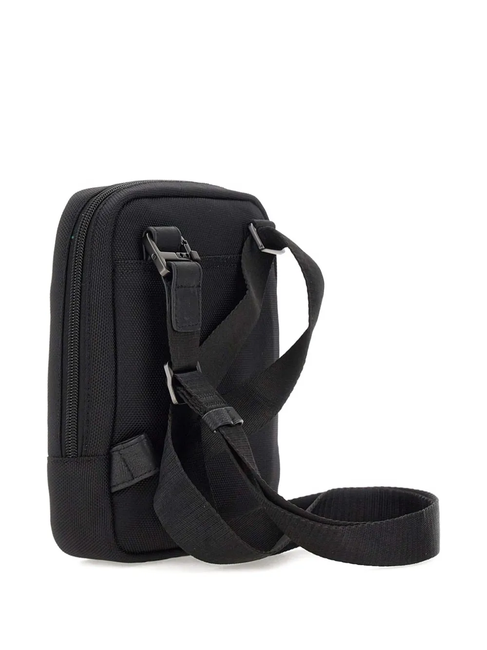 PIQUADRO zip-fastening embossed-logo messenger bag Zwart