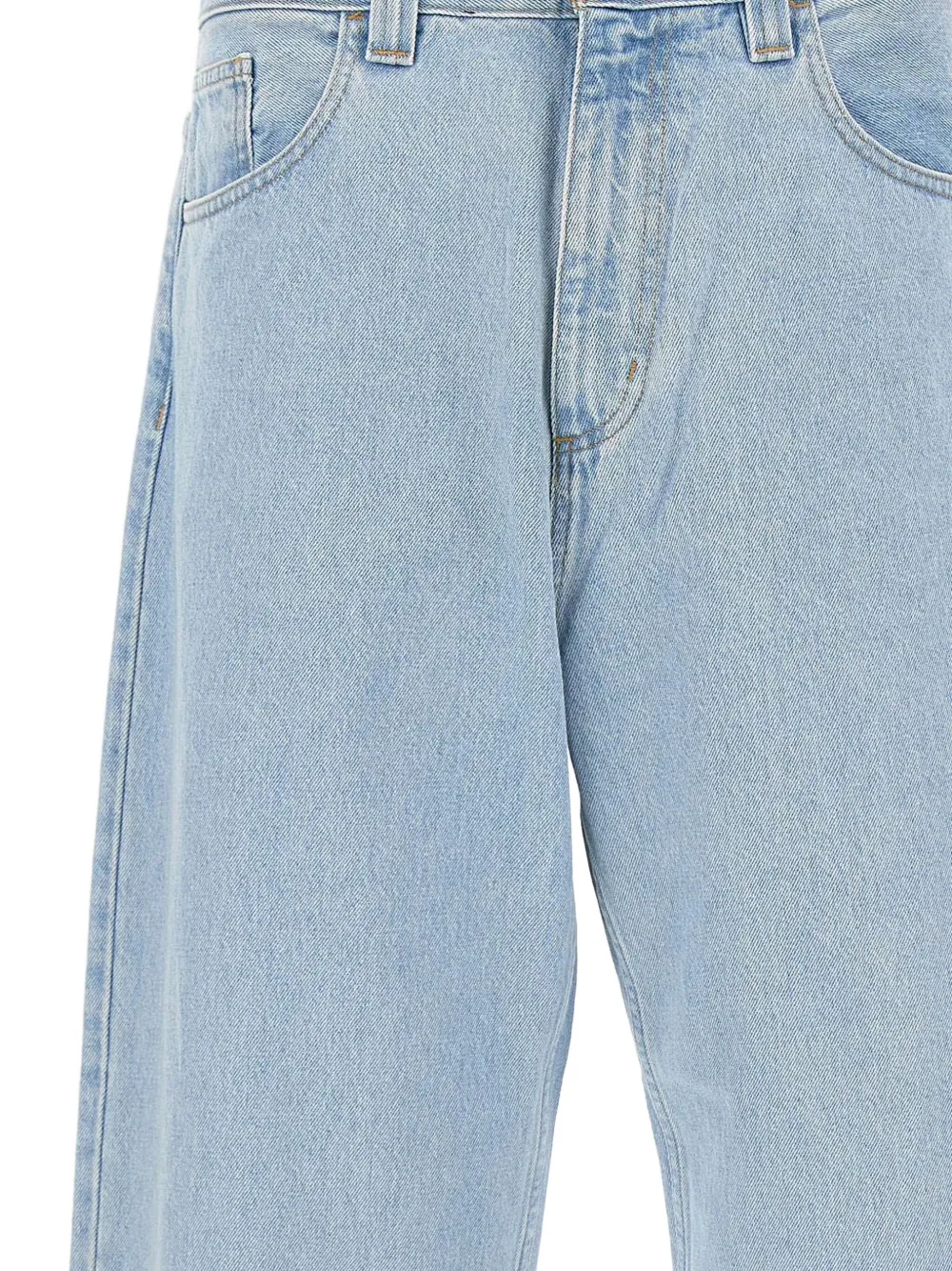 Carhartt WIP Regular-fit jeans met logopatch en vijf zakken - Blauw