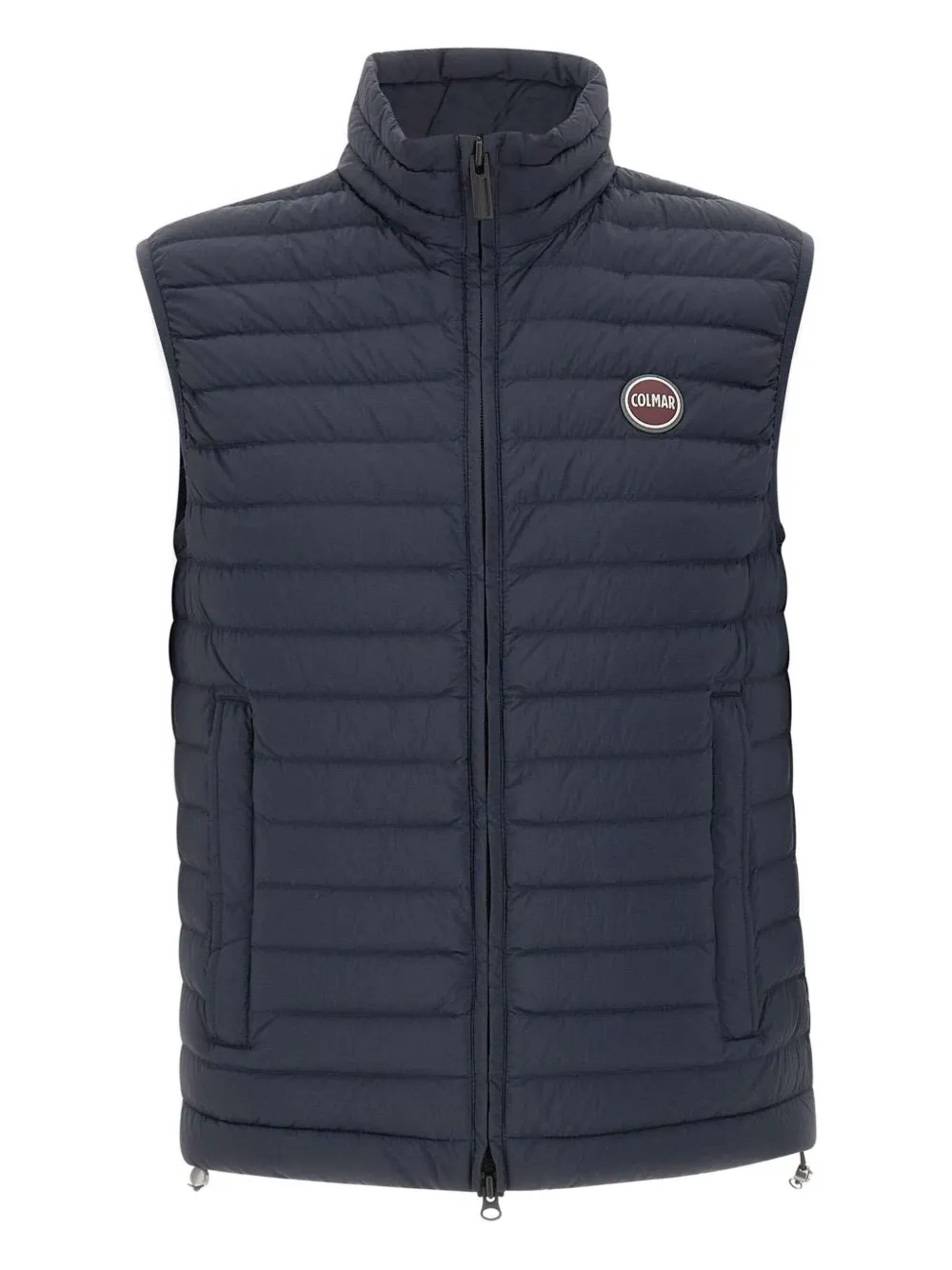 Colmar quilted logo vest Blauw