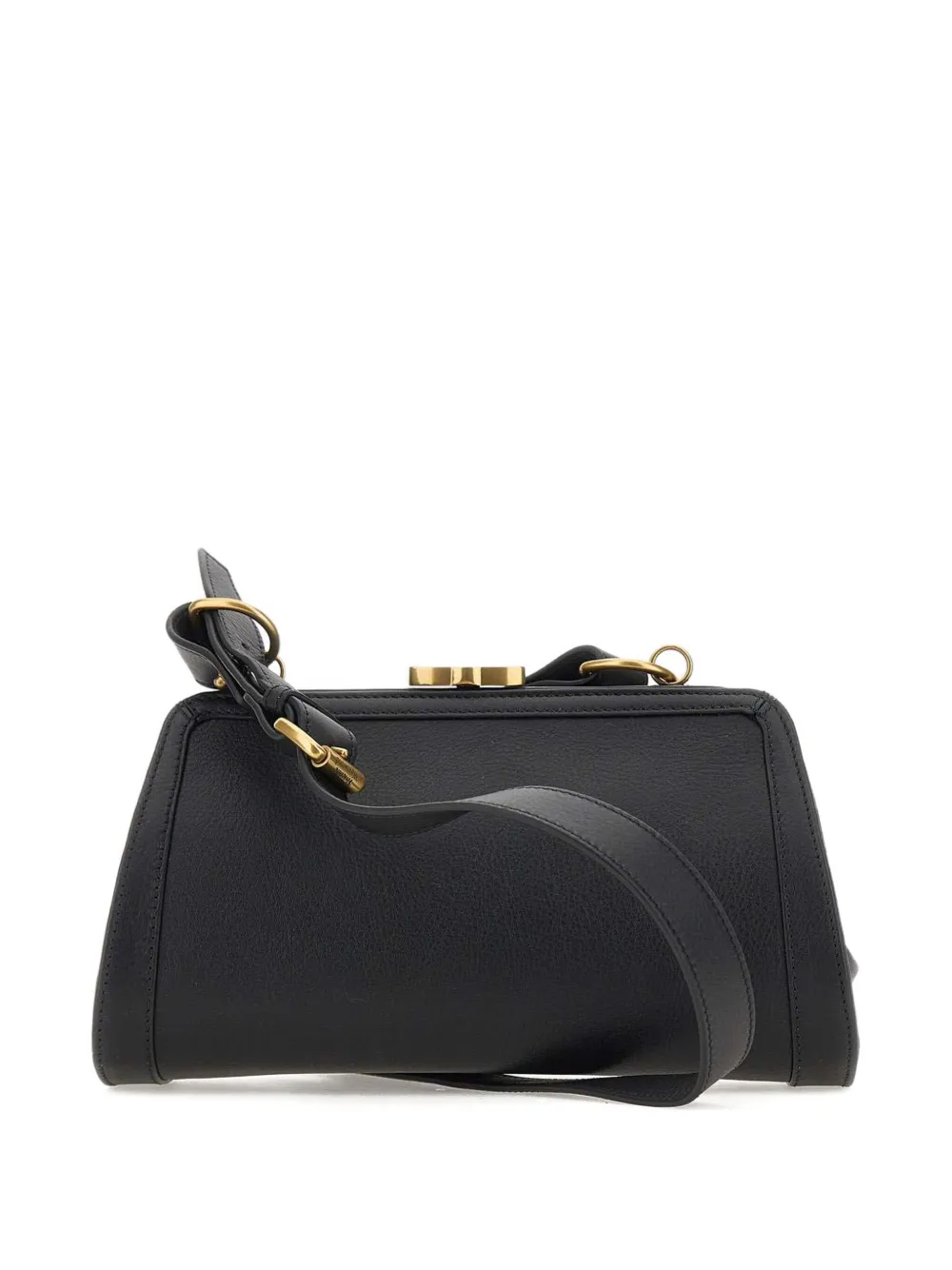 Vivienne Westwood orb-embellished leather shoulder bag Zwart