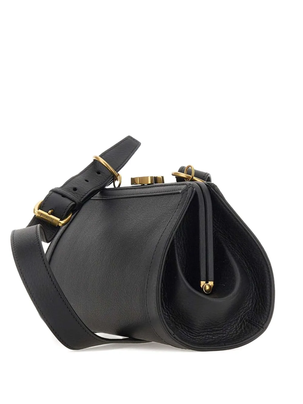 Vivienne Westwood orb-embellished leather shoulder bag Zwart