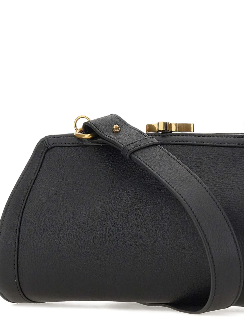 Vivienne Westwood orb-embellished leather shoulder bag Zwart