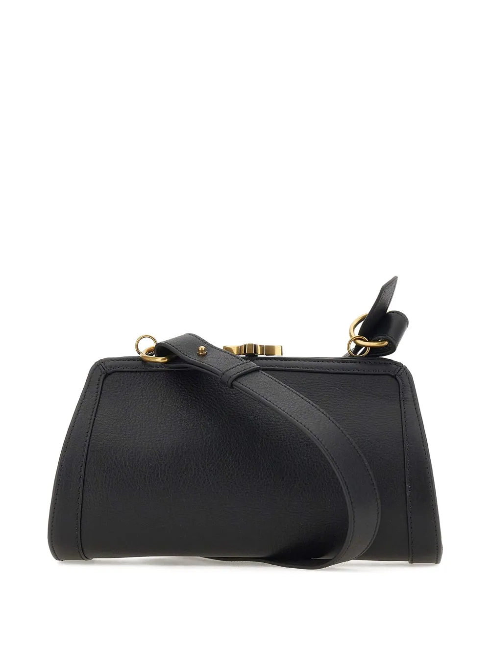 Vivienne Westwood orb-embellished leather shoulder bag Zwart
