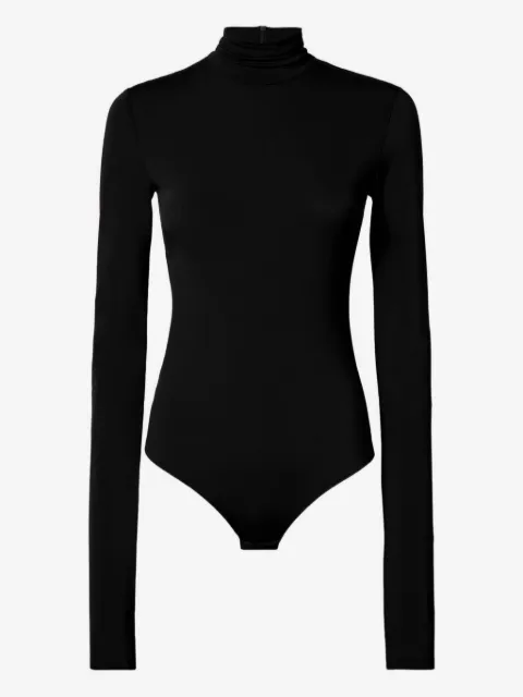 THE ANDAMANE Ziggy draped long-sleeve bodysuit