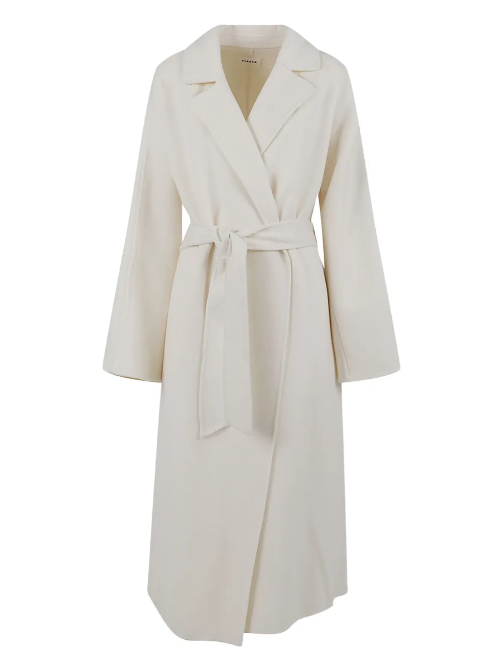 P.a.r.o.s.h Double-breasted Belt Coat In White