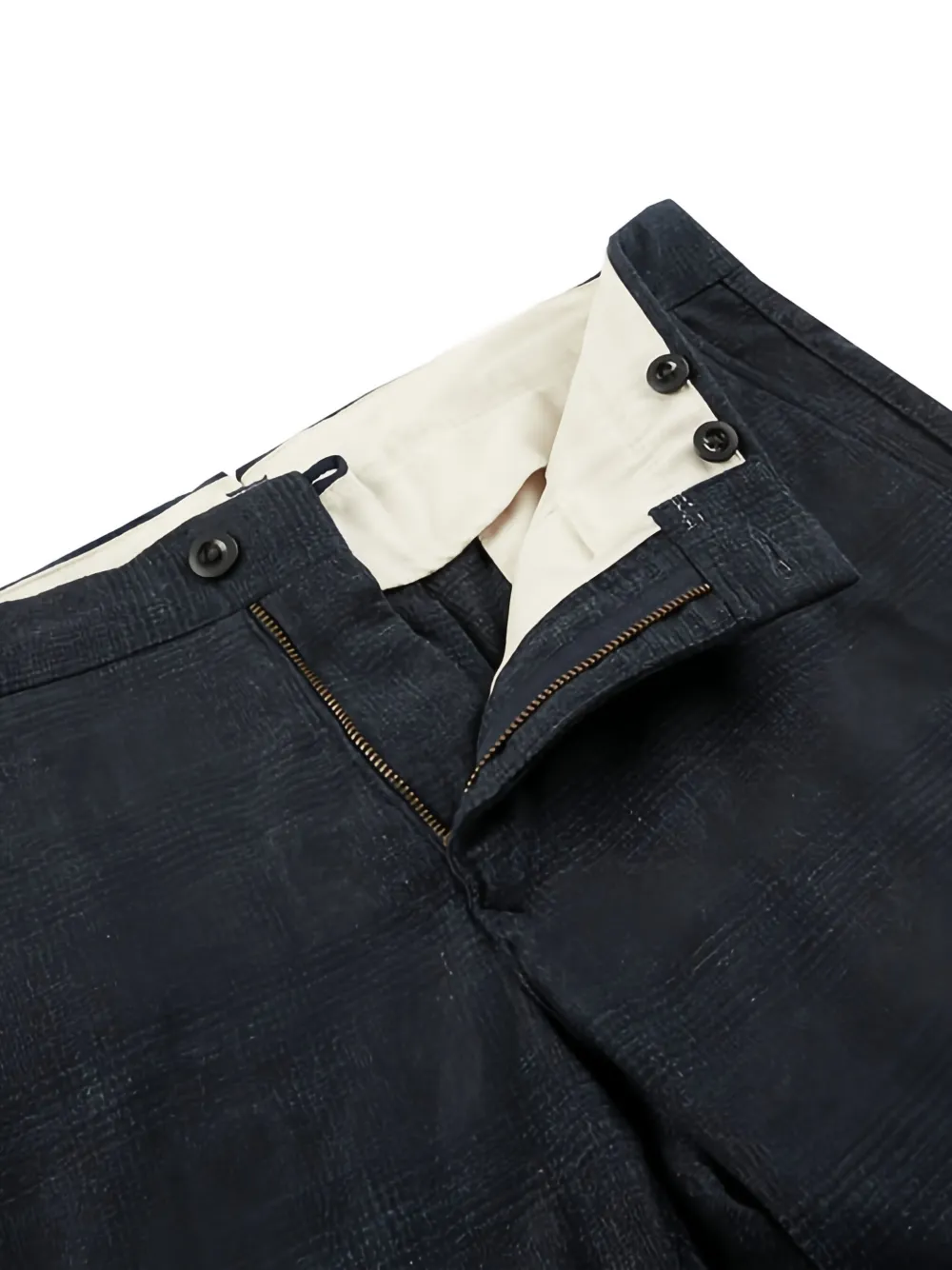 Incotex Checked Trousers In Blue