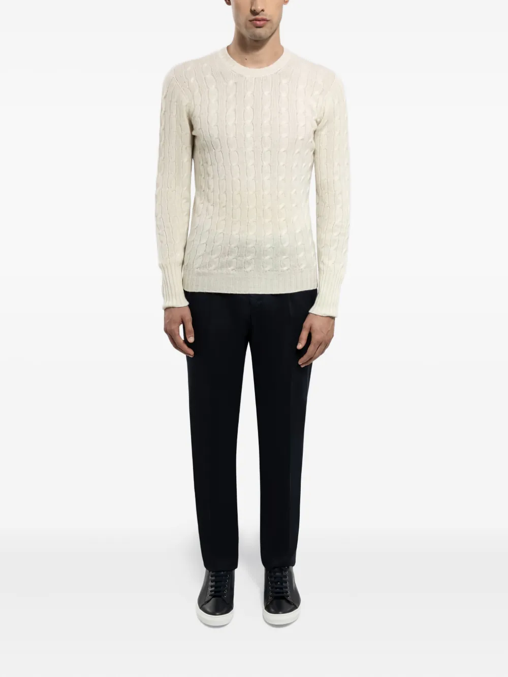 Drumohr cable-knit crew-neck sweater | Knitted Sweaters | Image 2
