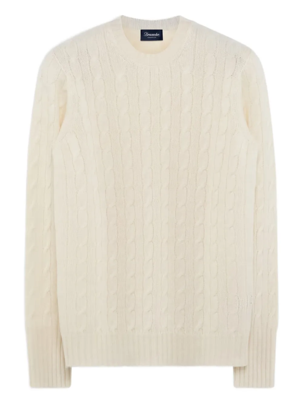 Drumohr cable-knit crew-neck sweater | White | Image 1