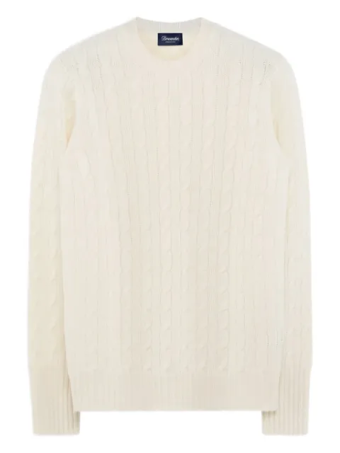 Drumohr cable-knit crew-neck sweater