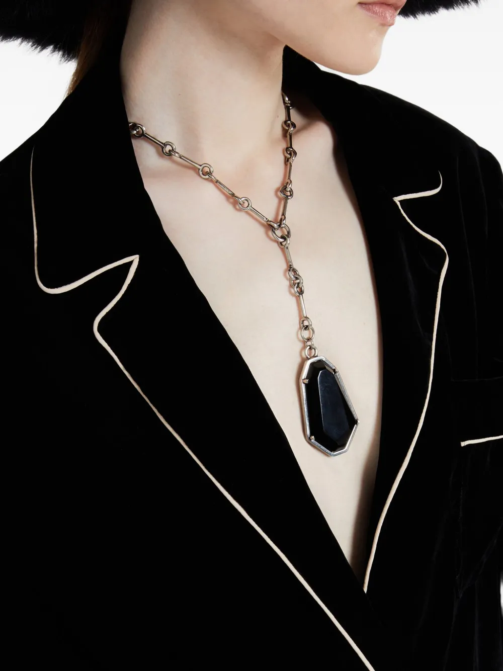 Ermanno Scervino Contrast-piping Velvet Shirt In Black