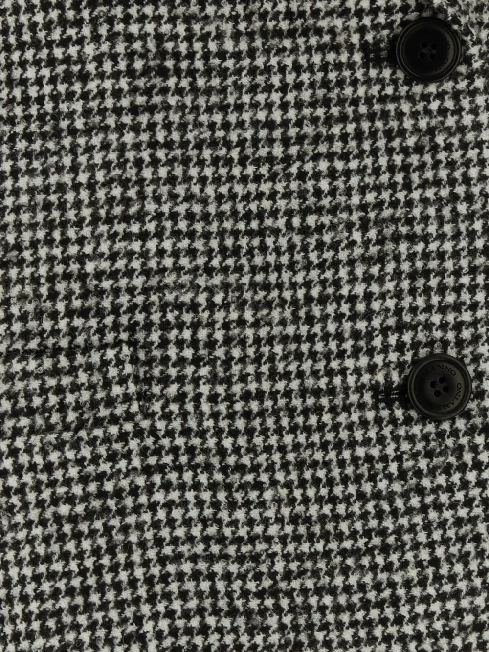 Ermanno Scervino Jack met pied-de-poule print en ceintuur Zwart