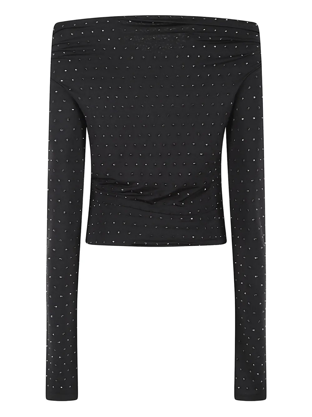 THE ANDAMANE Verfraaide top - Zwart