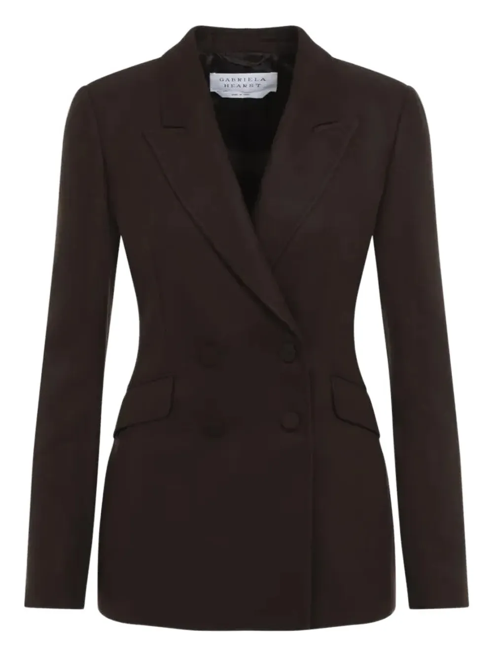 Gabriela Hearst Stephanie Blazier Silk Jacket In Brown