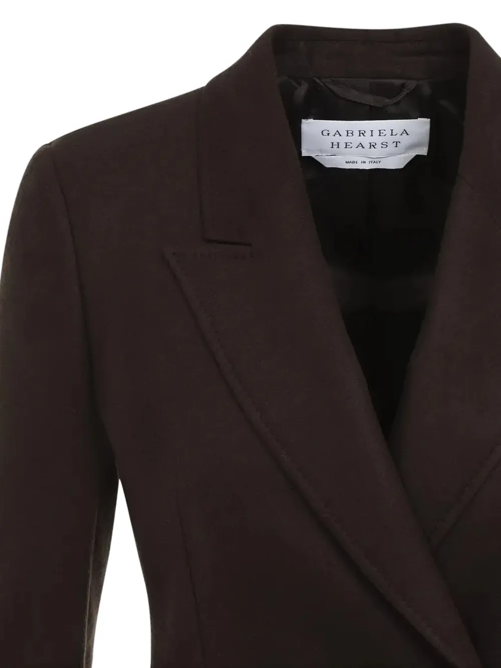 Gabriela Hearst Stephanie Blazier Silk Jacket In Brown