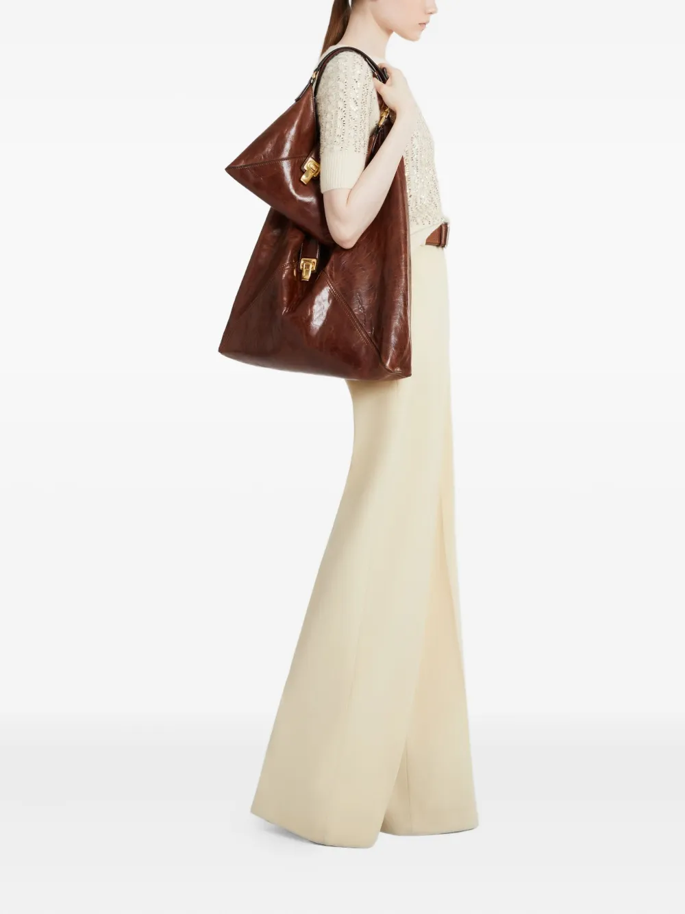 Ermanno Scervino Embellished Knitted Sweater In Neutral