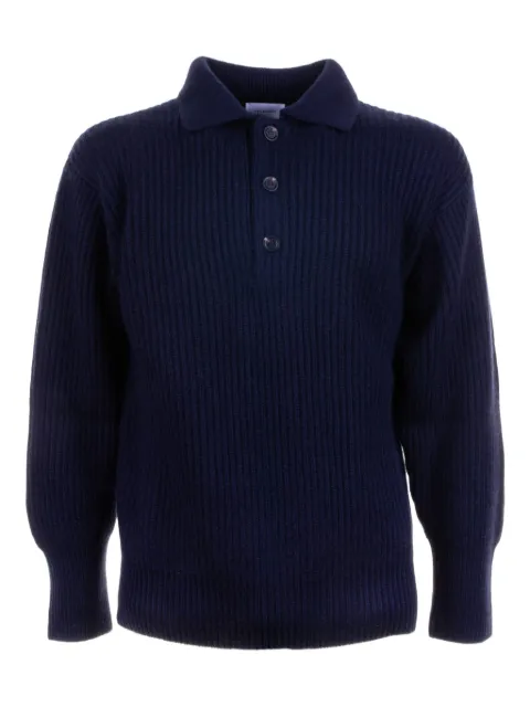 Malo  ribbed polo sweater