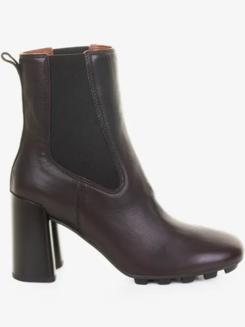 Hogan 90mm block-heel leather boots