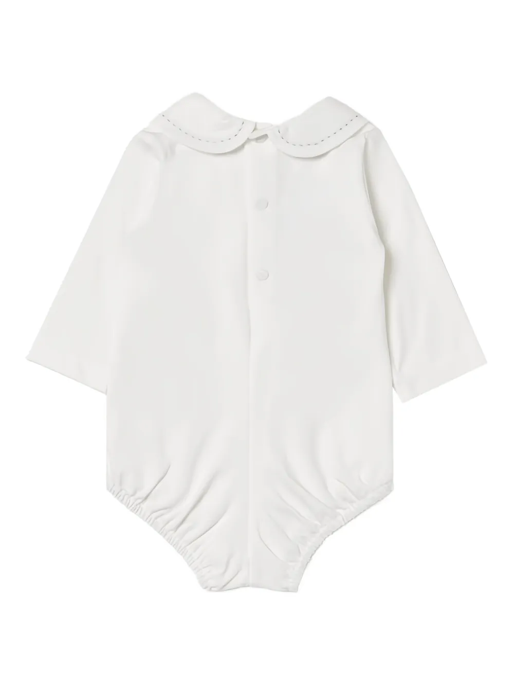 Paz Rodriguez button collared babywear - Wit