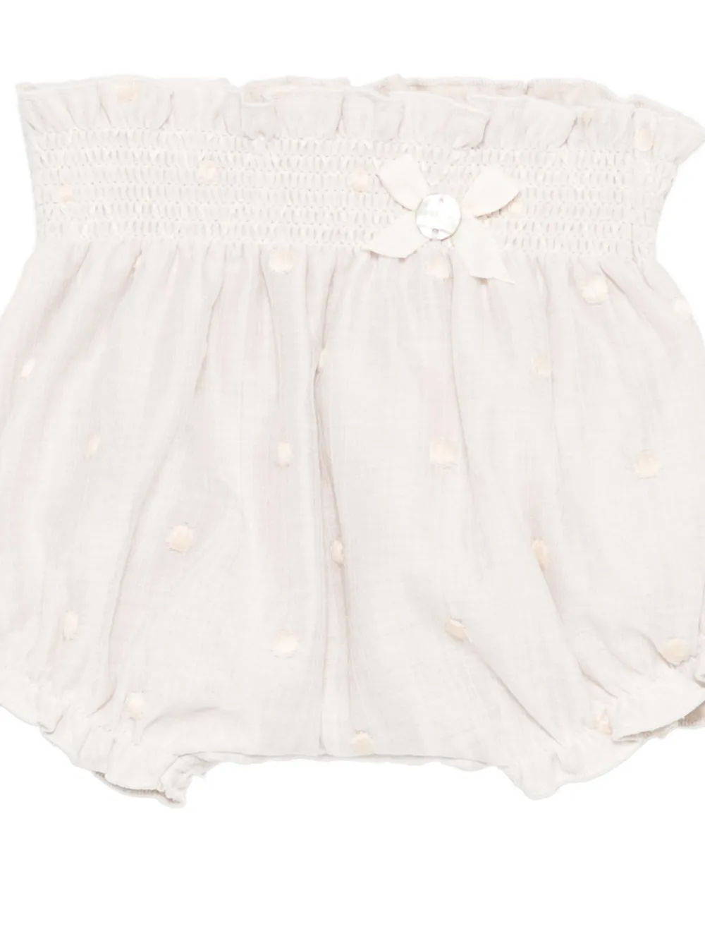 Paz Rodriguez Jurk met ruchekraag Wit