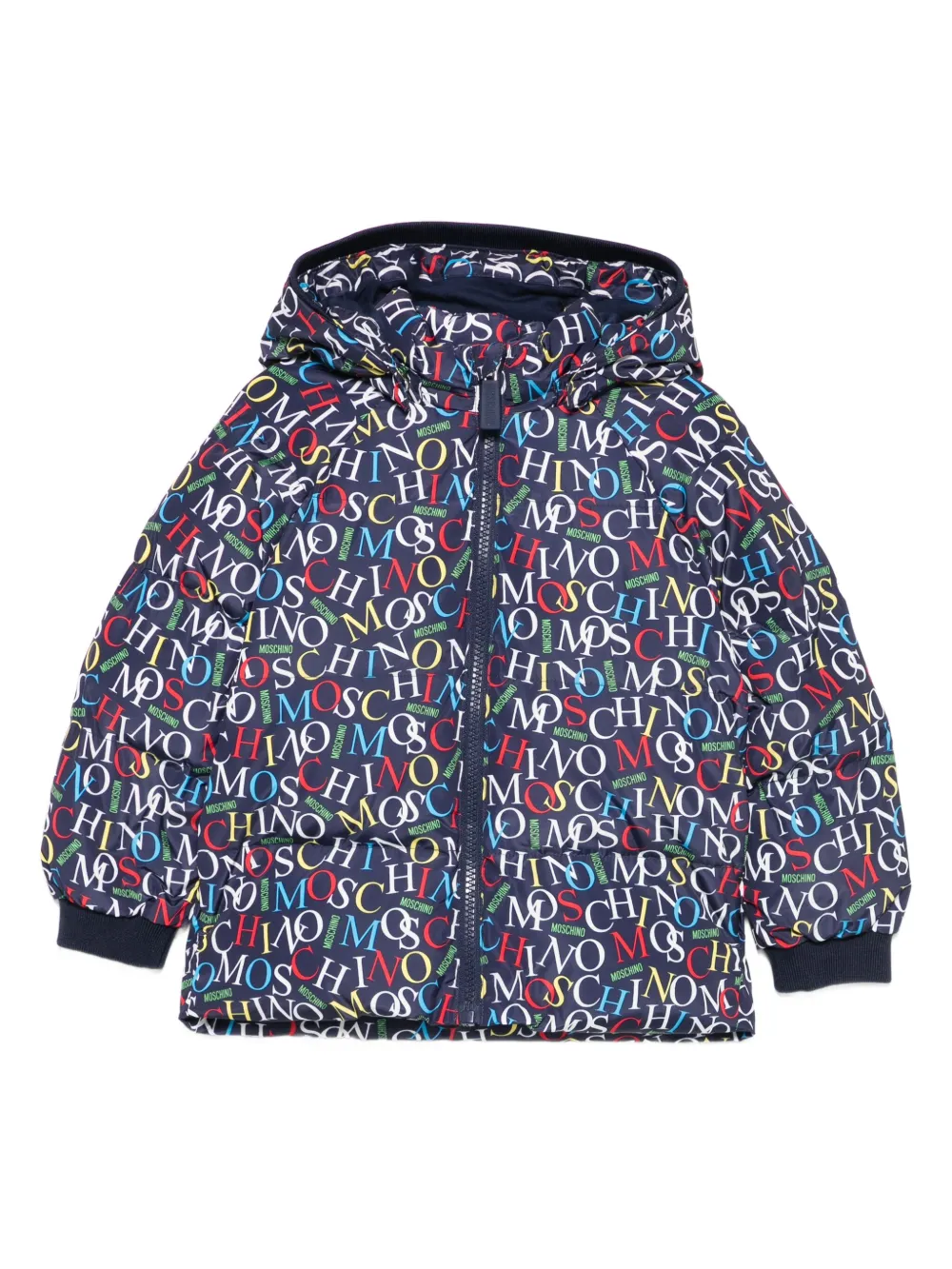 Moschino Kids Giacca con stampa - Blu