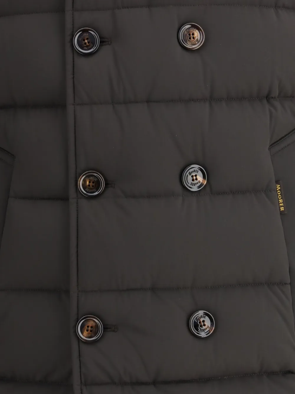 Moorer Florio Double-breasted Padded Jacket In Black