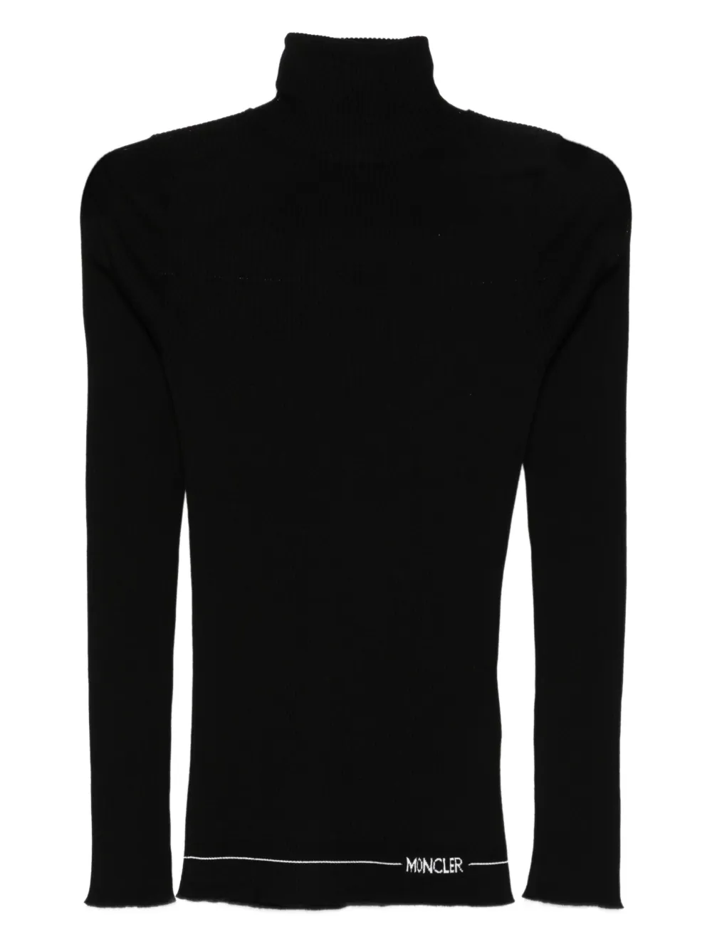 Moncler ribbed turtleneck sweater | Black | Image 1