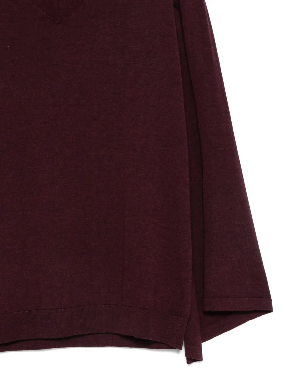 Alberta Ferretti V-neck Sweater In Burgundy