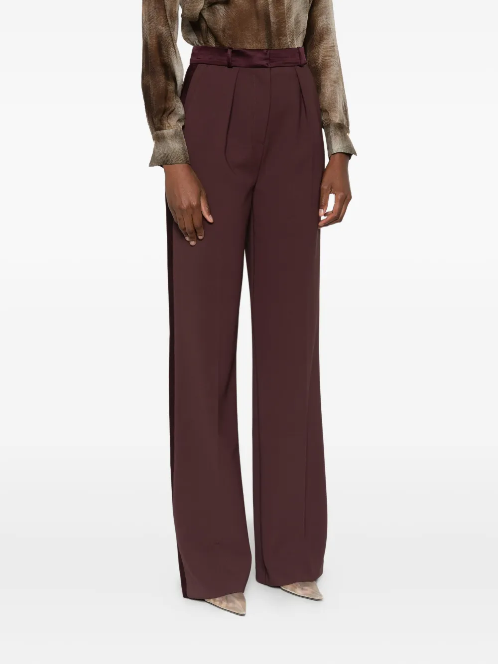 Elisabetta Franchi Plooibroek Paars