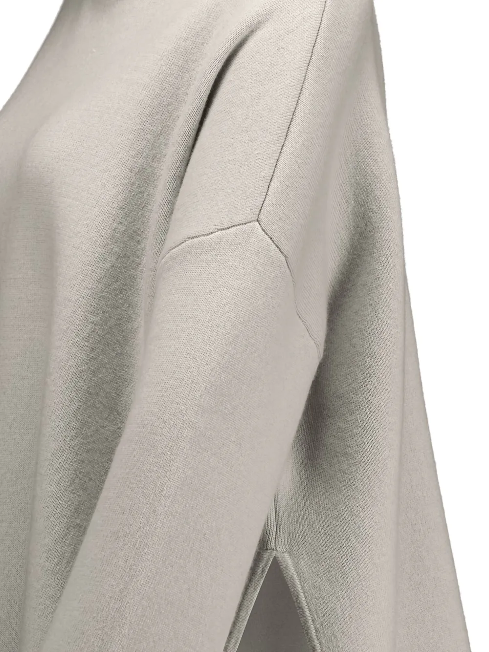 Allude Kasjmier trui met hoge hals Grijs