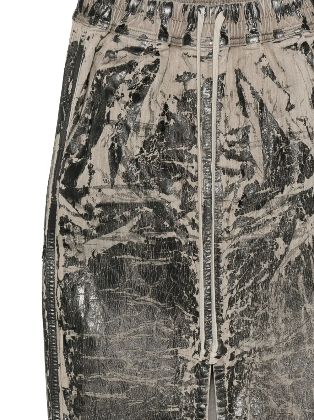 Rick Owens DRKSHDW Midi-rok met trekkoord Zwart