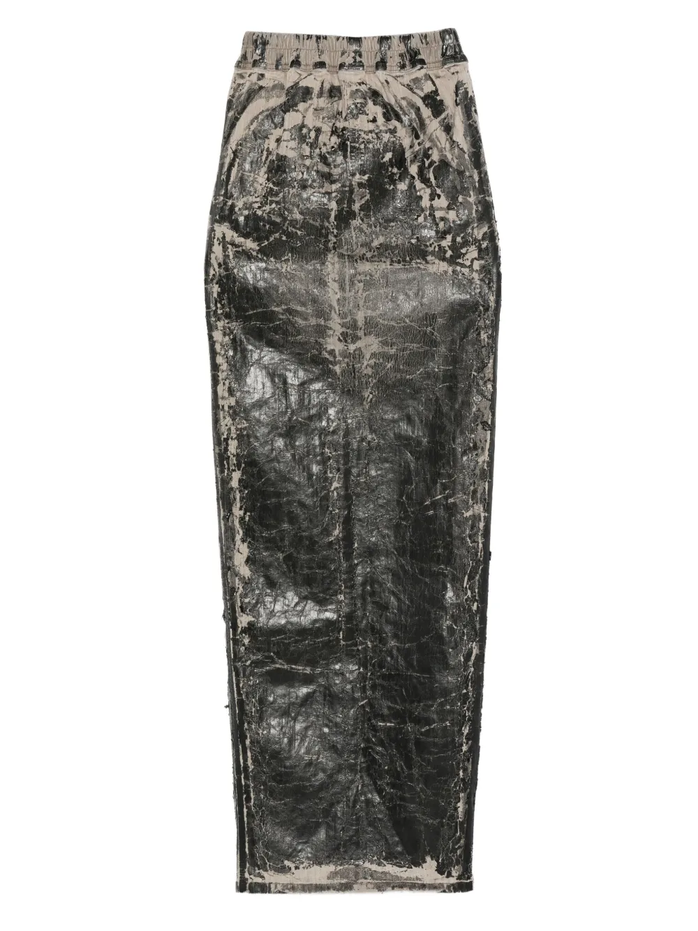 Rick Owens DRKSHDW Midi-rok met trekkoord - Zwart
