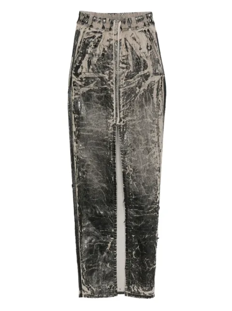 Rick Owens DRKSHDW drawstrings midi skirt