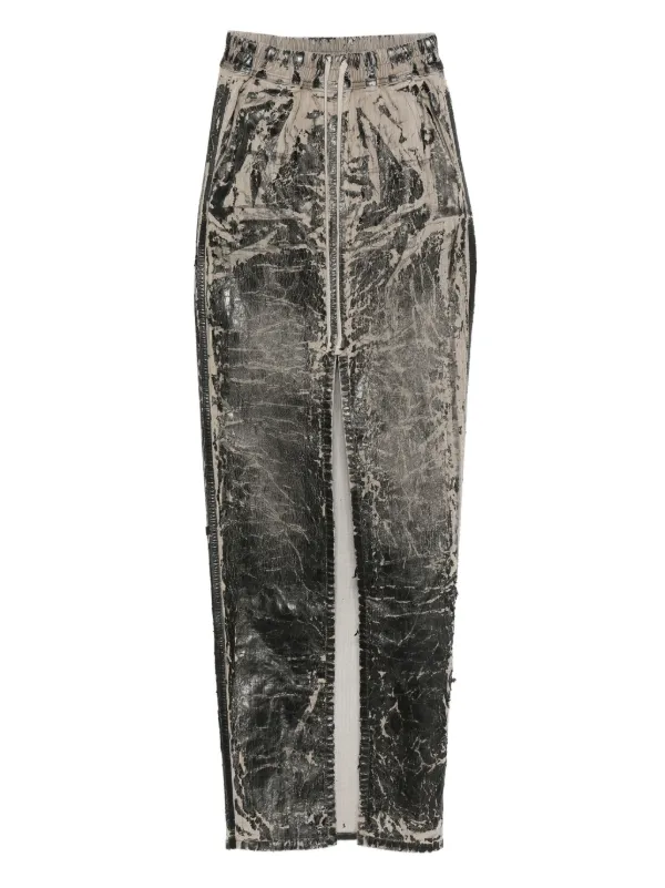 Rick Owens DRKSHDW ドローストリング スカート | ブラック | FARFETCH JP