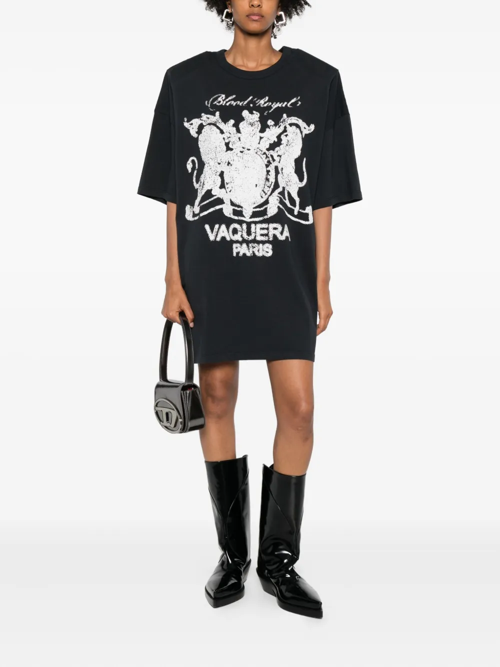 Vaquera camiseta de algodón con estampado gráfico | Camisetas y tops | Image 2