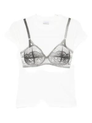 vaquera ブラジャー　tシャツ Vaquera Women's Gray T-shirt Bra Print - メルカリ