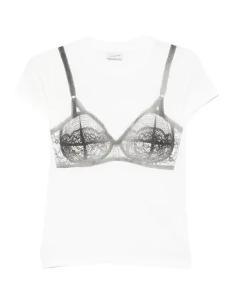 Vaquera Bra Trompe L'Oeil Tシャツ | ホワイト | FARFETCH JP