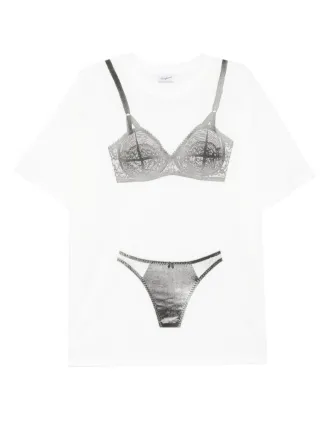 トップス 23ss Vaquera Bra Print T-shirt VAQUERA Bra Print Short-Sleeve T-Shirt - Bergdorf Goodman