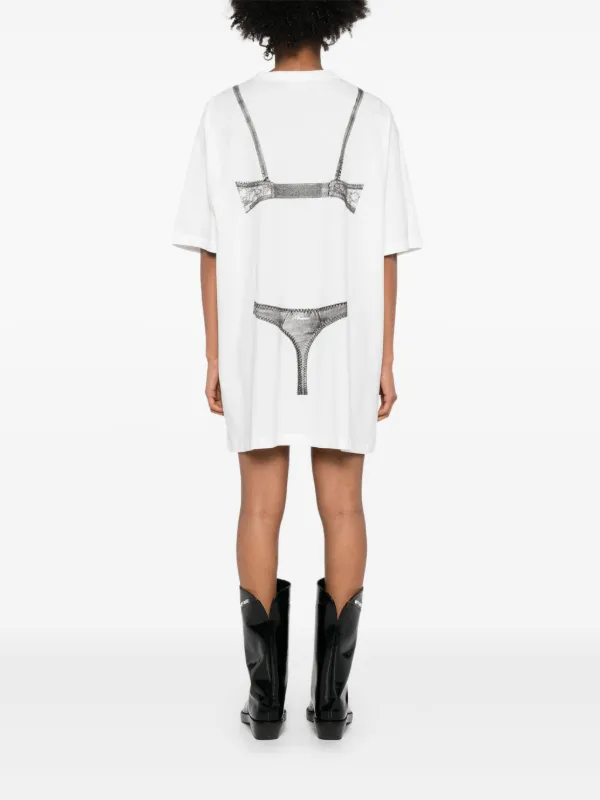 Vaquera ブラプリント オーバーサイズTシャツ Vaquera プリント Tシャツ | ホワイト | FARFETCH JP