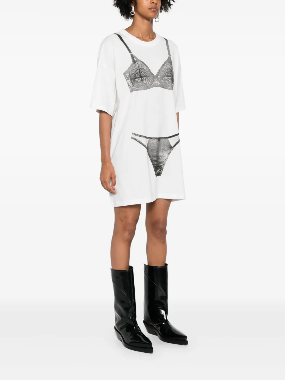 Vaquera T-shirt met logoprint Wit