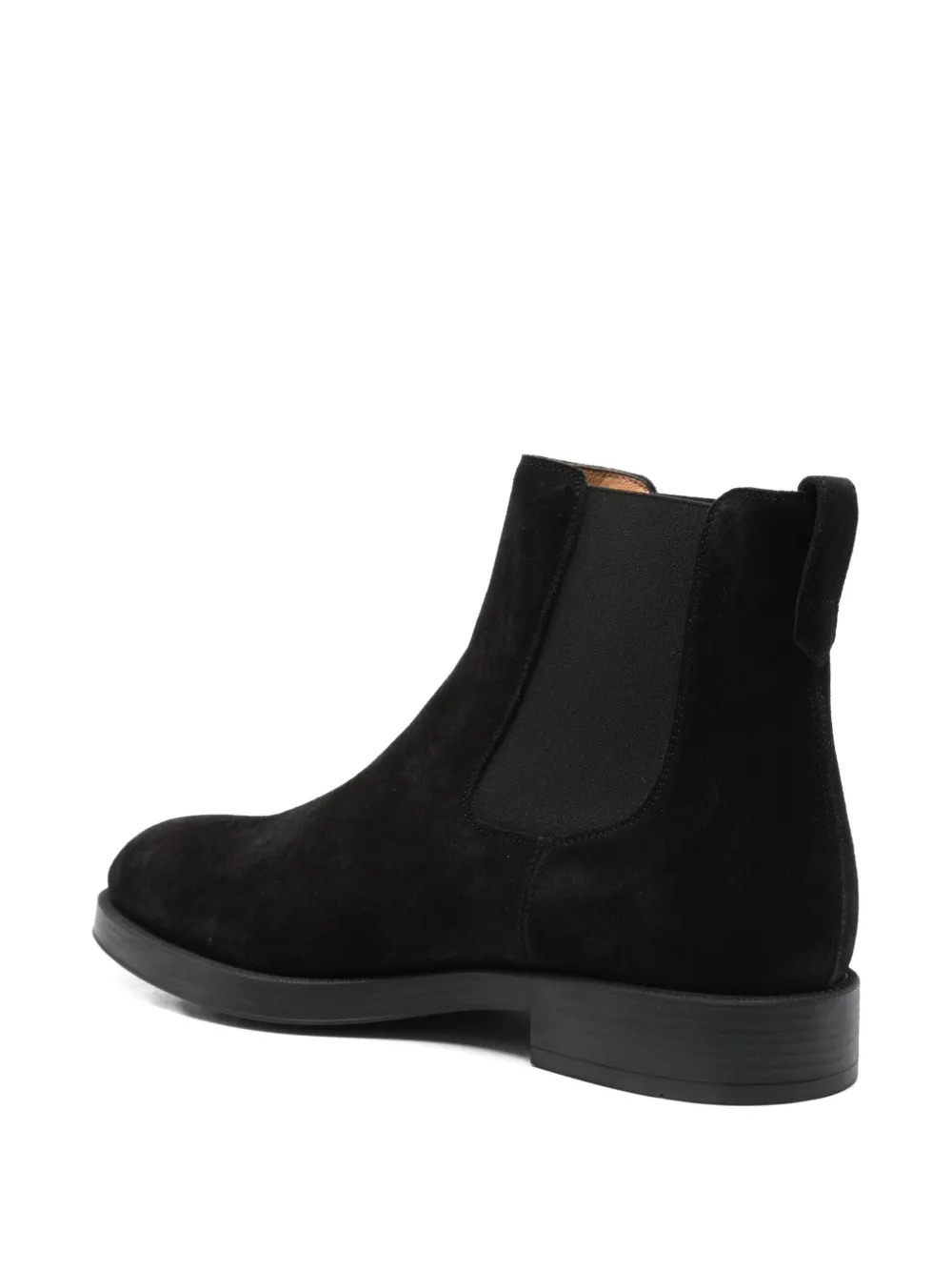 Tod's elastic-panel suede chelsea boots Black