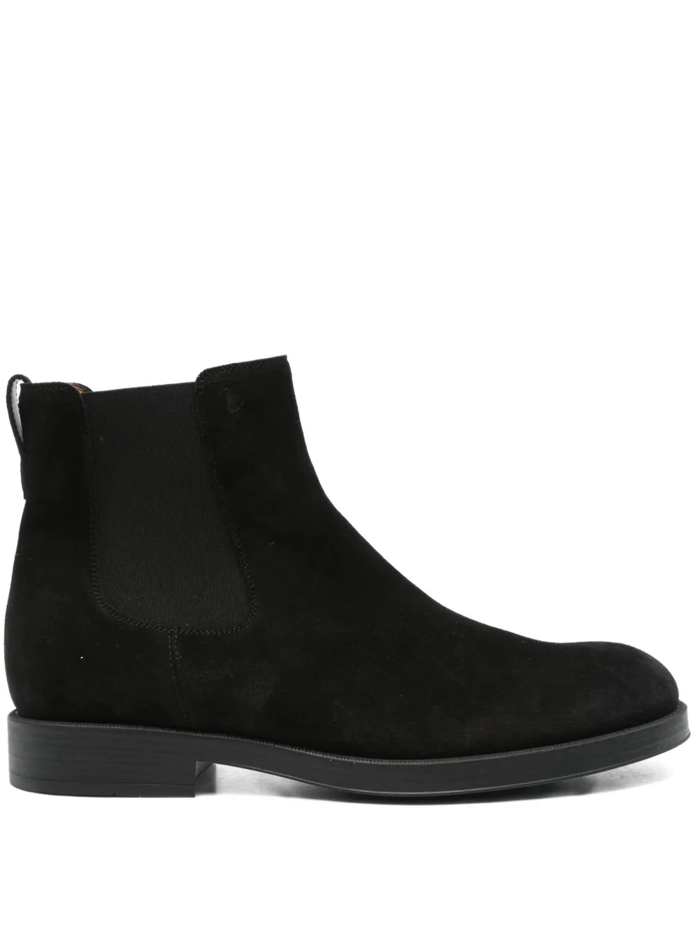 Tod's elastic-panel suede chelsea boots Black