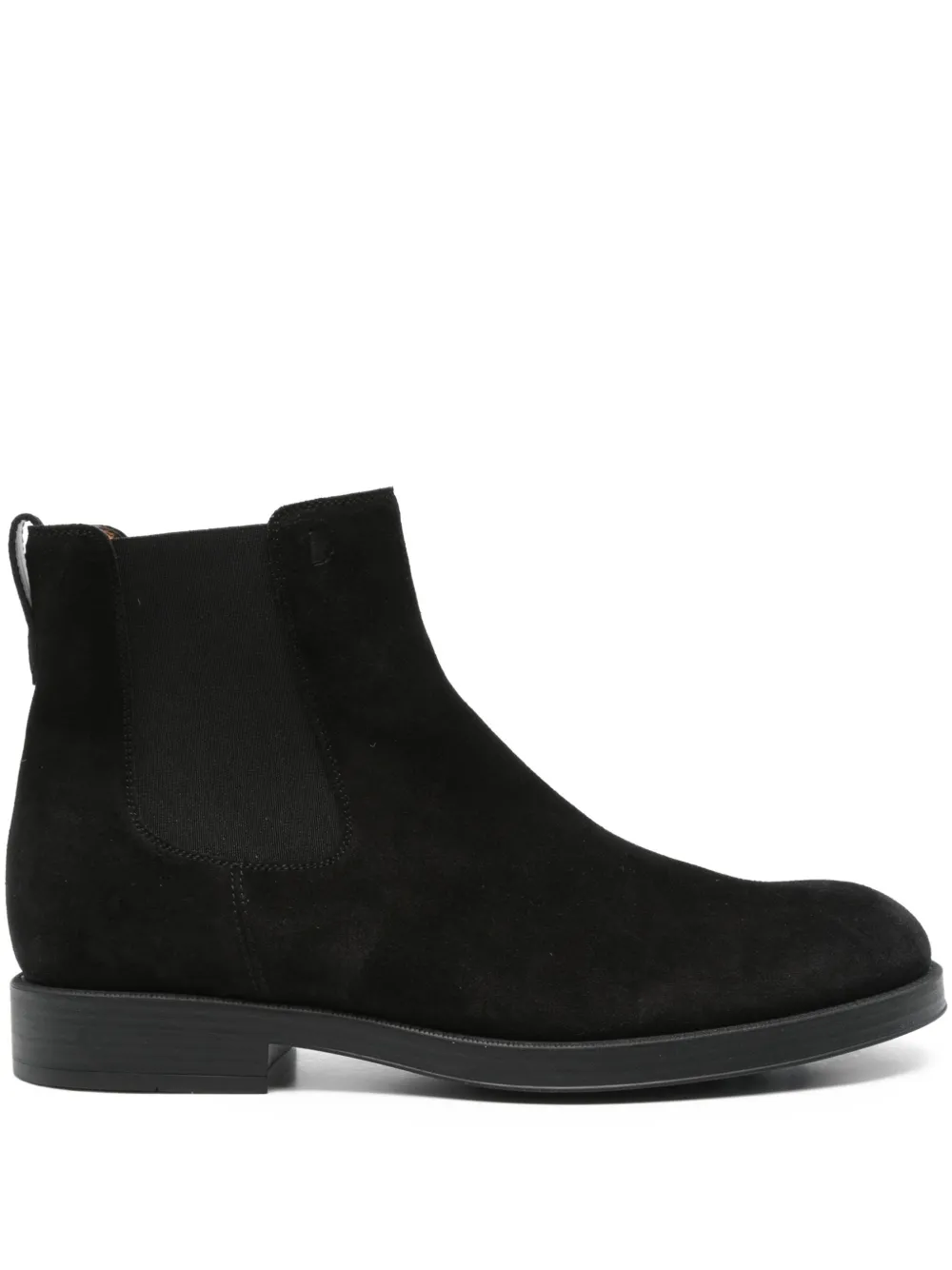 Tod's elastic-panel suede chelsea boots Black