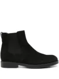 Tod's elastic-panel suede chelsea boots - Black
