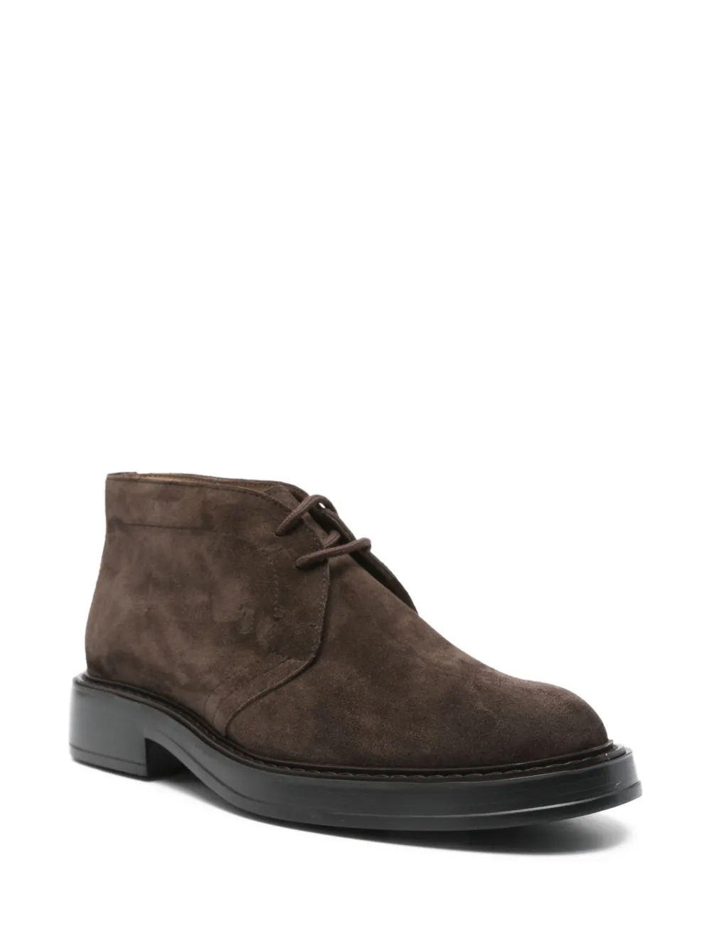Tod's suede lace-up desert boots Brown