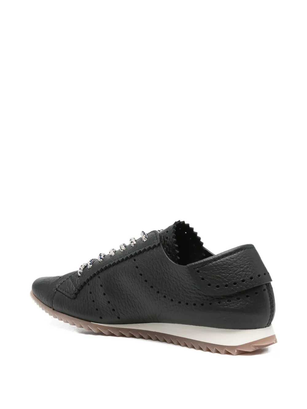 Pedro Garcia Celin perforated sneakers Black